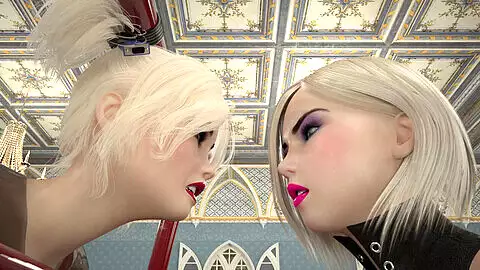 Sensazionale animazione 3D: Principessa transgender domina femmina androide nell'episodio 2
