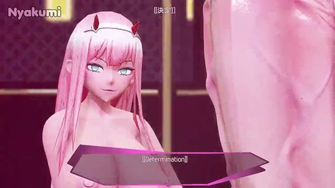 Juego kinky flash con grandes activos y acción futa presentando a Yumiko, Zero-Two, Enterprise y 2B